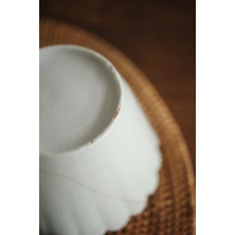 古伊万里白磁 菊型向付 10客1組　P204 