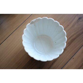 古伊万里白磁 菊型向付 10客1組　P204 