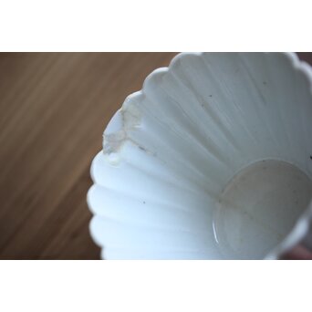 古伊万里白磁 菊型向付 10客1組　P204 