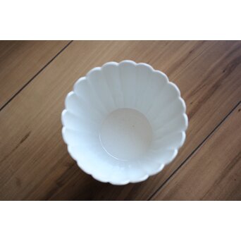 古伊万里白磁 菊型向付 10客1組　P204 