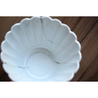 古伊万里白磁 菊型向付 10客1組　P204 