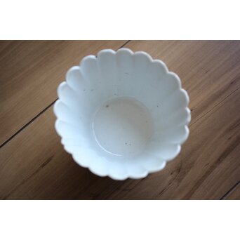 古伊万里白磁 菊型向付 10客1組　P204 