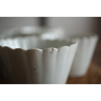 古伊万里白磁 菊型向付 10客1組　P204 