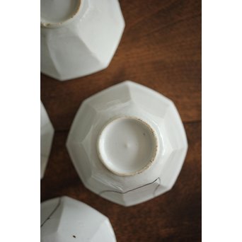 古九谷白磁 八角面取向付 7客　P205 