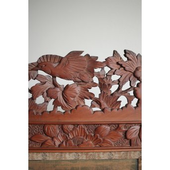 日光彫と明治刺繍の衝立　X260Y 