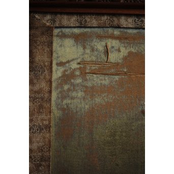 日光彫と明治刺繍の衝立　X260Y 