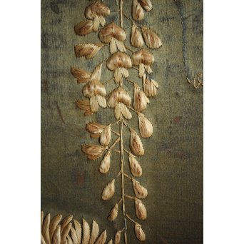 日光彫と明治刺繍の衝立　X260Y 