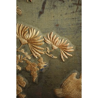 日光彫と明治刺繍の衝立　X260Y 