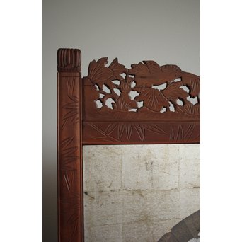 日光彫と明治刺繍の衝立　X260Y 