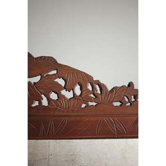 日光彫と明治刺繍の衝立　X260Y 