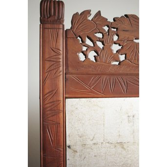 日光彫と明治刺繍の衝立　X260Y 