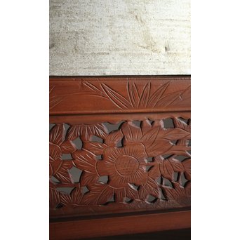 日光彫と明治刺繍の衝立　X260Y 