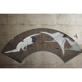 日光彫と明治刺繍の衝立　X260Y 