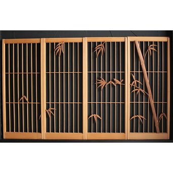 竹雀 書院 4枚1組　R0051