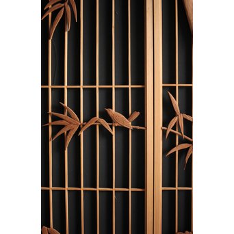 竹雀 書院 4枚1組　R0051 