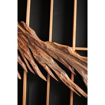 三保の松原 富士 書院 2枚1組　R0052 丁寧な木彫です