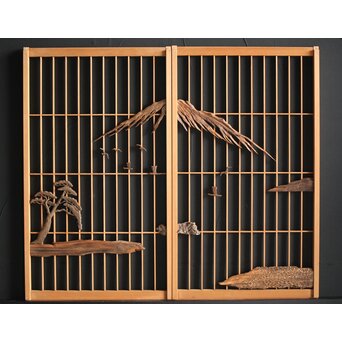 三保の松原 富士 書院 2枚1組　R0052