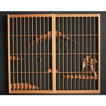 三保の松原 富士 書院 2枚1組　R0052 ウラ　障子を貼る仕様と思います
