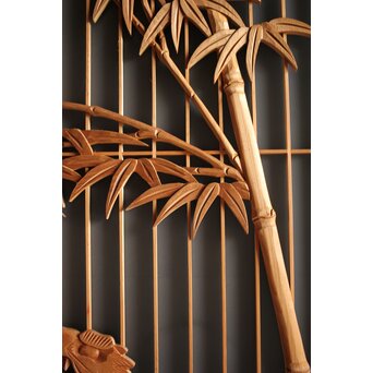 竹虎書院欄間 5枚1組　R0053Y 