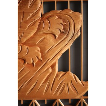 竹虎書院欄間 5枚1組　R0053Y 