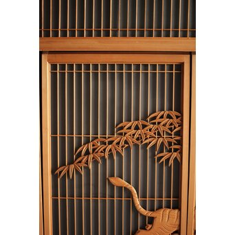 竹虎書院欄間 5枚1組　R0053Y 