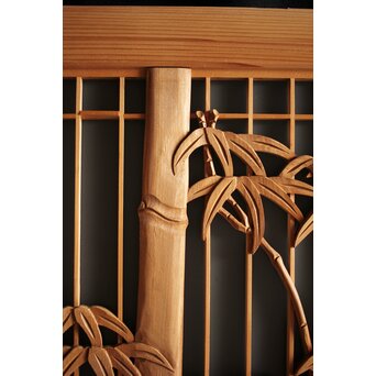 竹虎書院欄間 5枚1組　R0053Y 