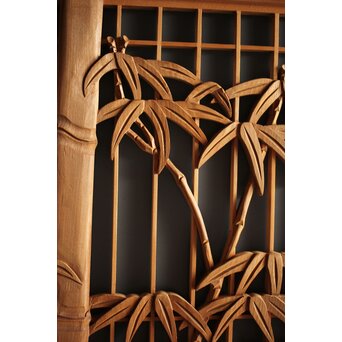 竹虎書院欄間 5枚1組　R0053Y 