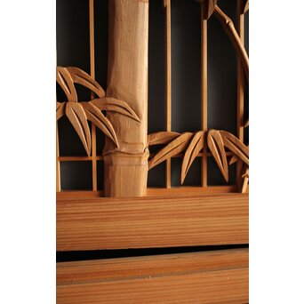 竹虎書院欄間 5枚1組　R0053Y 