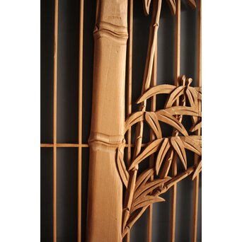 竹虎書院欄間 5枚1組　R0053Y 