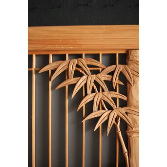 竹虎書院欄間 5枚1組　R0053Y 