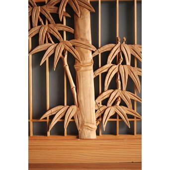 竹虎書院欄間 5枚1組　R0053Y 