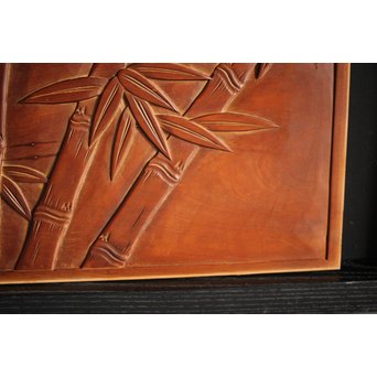 枠無 浮彫欄間 2枚1組　R0054 