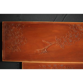 枠無 浮彫欄間 2枚1組　R0054 