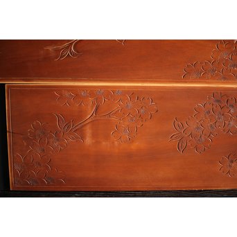 枠無 浮彫欄間 2枚1組　R0054 