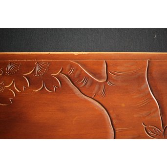 枠無 浮彫欄間 2枚1組　R0054 