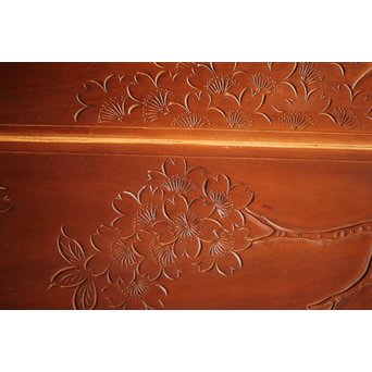 枠無 浮彫欄間 2枚1組　R0054 