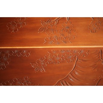 枠無 浮彫欄間 2枚1組　R0054 