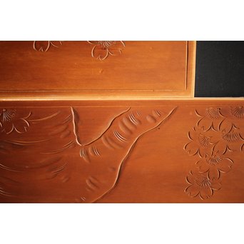 枠無 浮彫欄間 2枚1組　R0054 