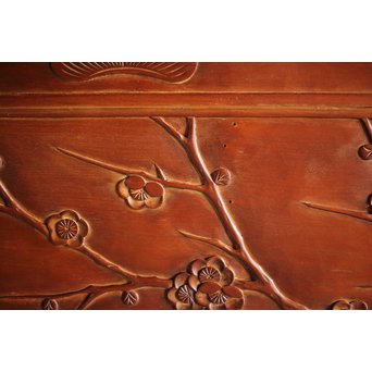 枠無 浮彫欄間 2枚1組　R0054 