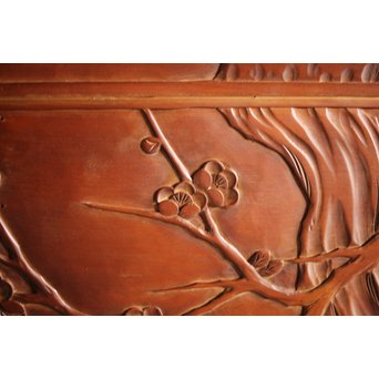 枠無 浮彫欄間 2枚1組　R0054 