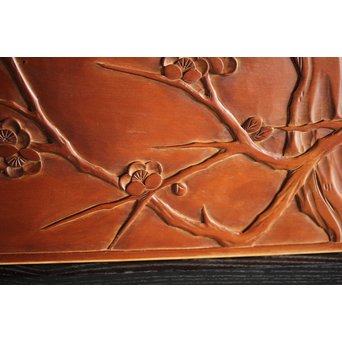 枠無 浮彫欄間 2枚1組　R0054 