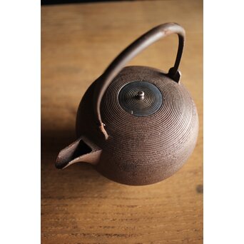 糸目 日ノ丸型 小型鉄瓶/湯沸　M238 