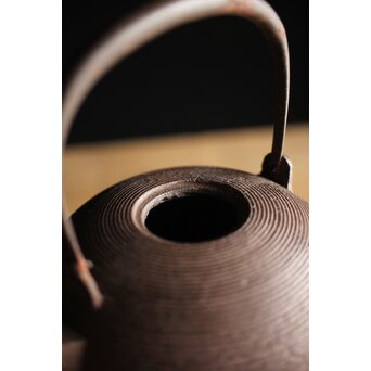 糸目 日ノ丸型 小型鉄瓶/湯沸　M238 