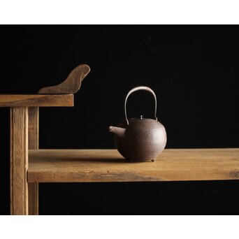 糸目 日ノ丸型 小型鉄瓶/湯沸　M238