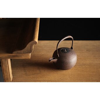 糸目 日ノ丸型 小型鉄瓶/湯沸　M238 