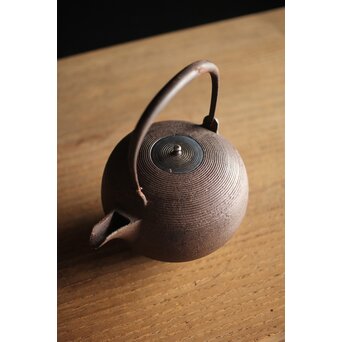 糸目 日ノ丸型 小型鉄瓶/湯沸　M238 