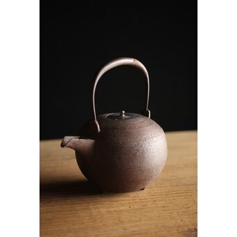 糸目 日ノ丸型 小型鉄瓶/湯沸　M238 