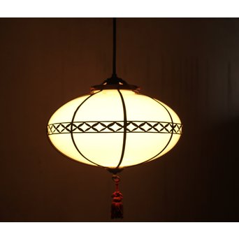 七宝紋 オーバル電笠照明　A2022 