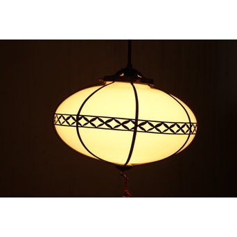 七宝紋 オーバル電笠照明　A2022 