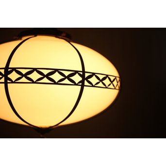 七宝紋 オーバル電笠照明　A2022 